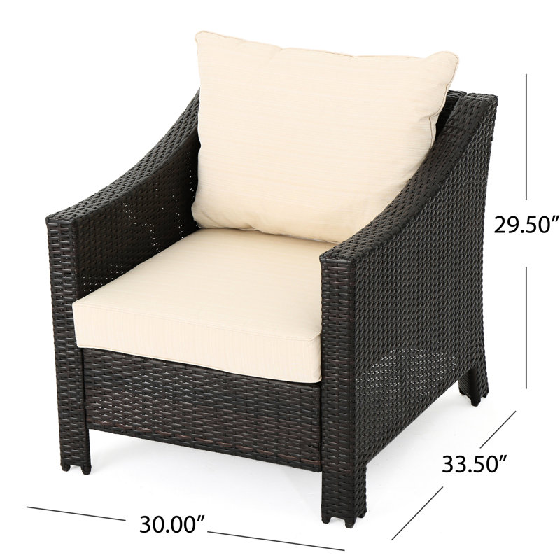 Brun extérieur scintillant avec coussins beiges - 4 pièces zélote