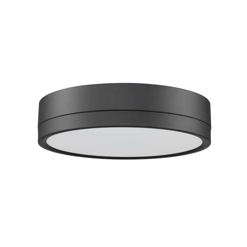 Brexleigh Acrylic LED Flush Mount, Matte Black