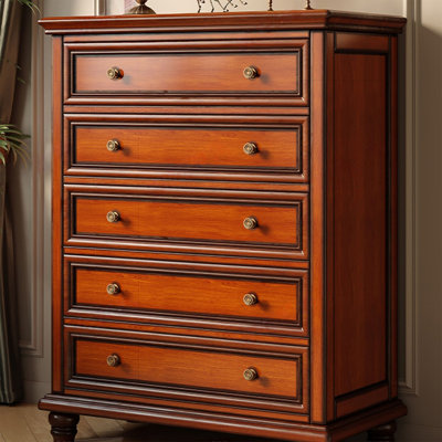 Walnut Solid + Manufactured Wood Accent Cabinet