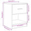 Bedside Cabinet With Drawer 40X34x50 Cm-79501375-88363682