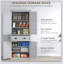 Grand garde-manger 72 po, armoire de rangement haute avec tiroir 72 po-1169878965