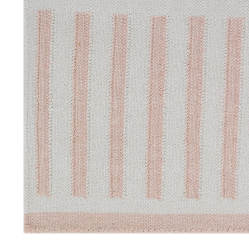 Geometric Area Rug in Pink/Ivory, Rectangle 12' x 15'