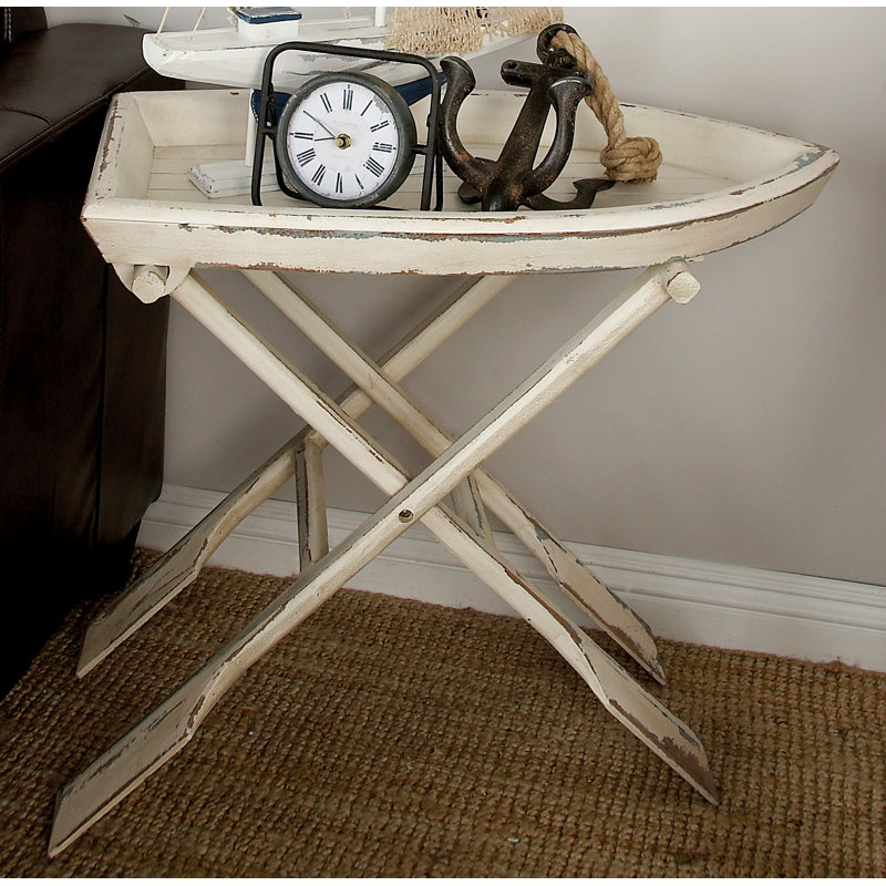 Sheffield Tray Top Cross Legs End Table