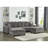 5 Seater Oversized Modular In Grey Corduroy, Convertible L & U Shaped With Attractive High Foam Cushions Sectional Comforting