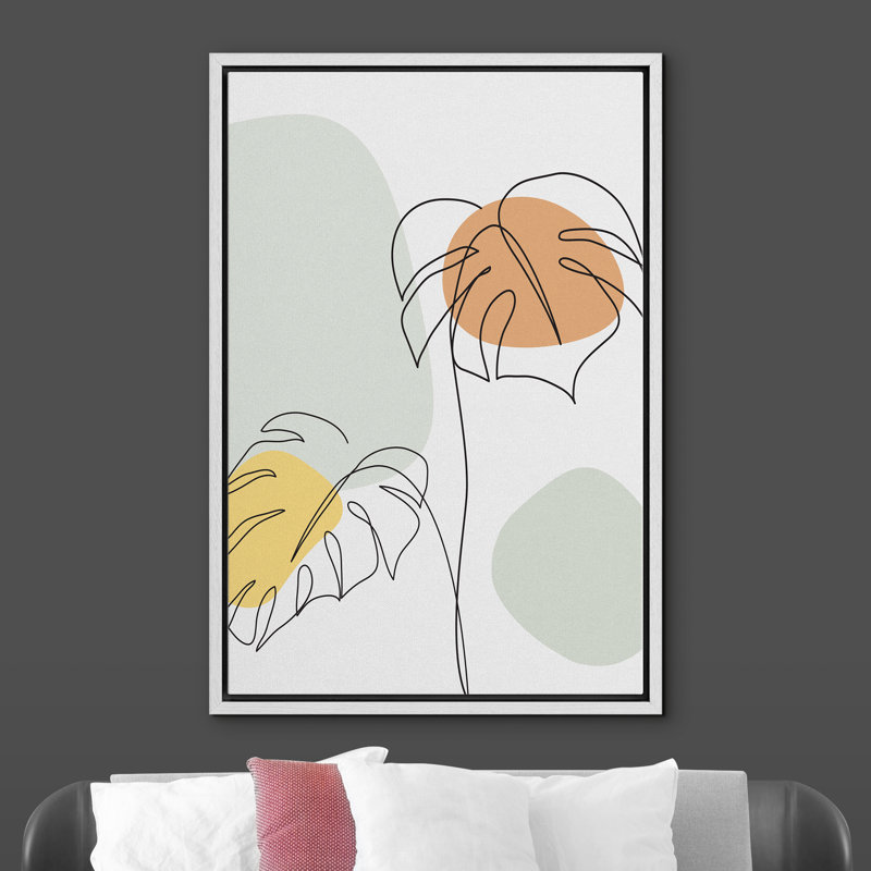 Cadre flottant, impression sur toile, H 36 po x l 24 po x P 1,5 po, Cadre blanc