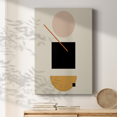 Forme simple encadrée sur toile
