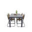 Jayesh 4 - Person Acacia Patio Dining Set with Extendable Rectangular Table