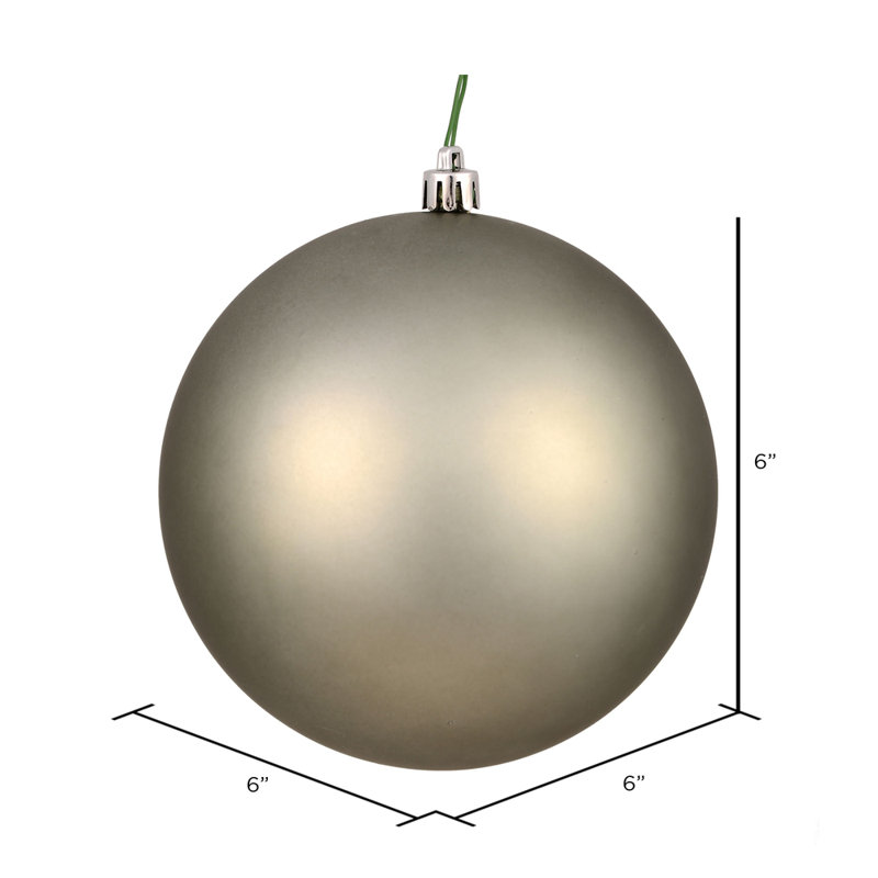 Ornement boule des Fêtes, Fer forgé, H 6 po x l 6 po x P 6 po