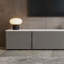 Meuble télé moderne en bois massif gris-1640924701