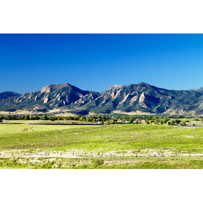 Flatirons Boulder by Gerardo Brucker - Wrapped Canvas Print