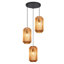 3 - Light Rattan Farmhouse Bohemian Pendant