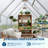6x7 FT Walk-in Polycarbonate Greenhouse, Reinforced Aluminum Frame, Roof Vent, Backyard Gardening-125296690-125296693