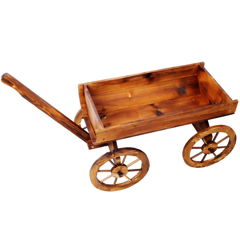 Support pour pot de fleurs en bois