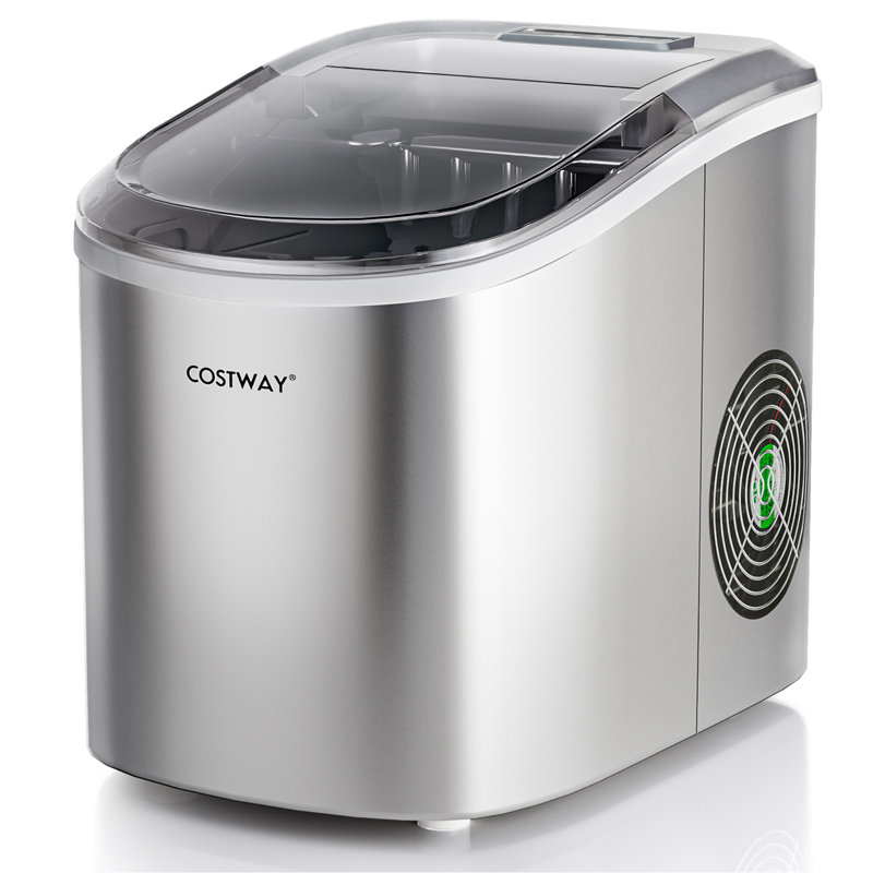 Costway 27 Lb. Daily Production Cube Ice Portable Ice Maker