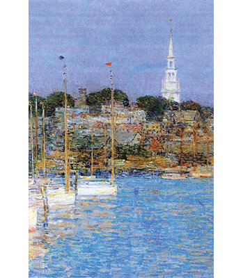 " Cat Boats Newport " by Frederick Childe Hassam