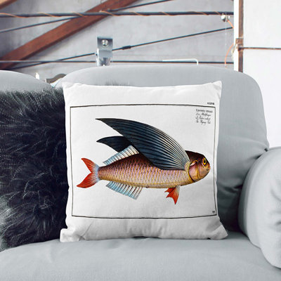 A Flying-Fish Square Throw Cushion