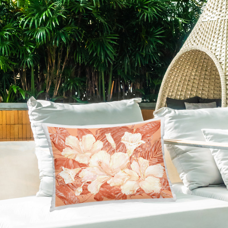 Coussin d'extérieur imprimé Bright Hibiscus Bundle par Paul Brent