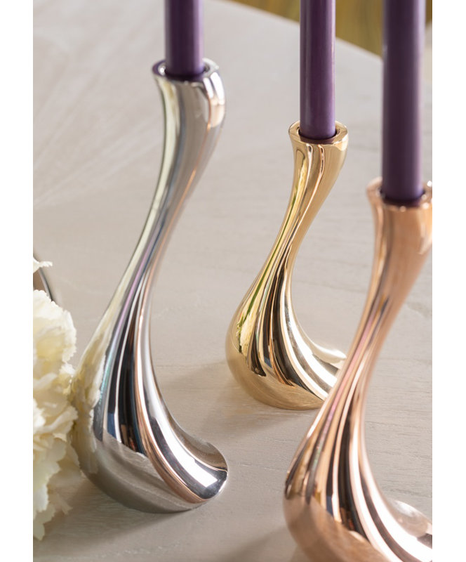 Ensemble de chandelles en acier inoxydable 3 pièces Cobra
