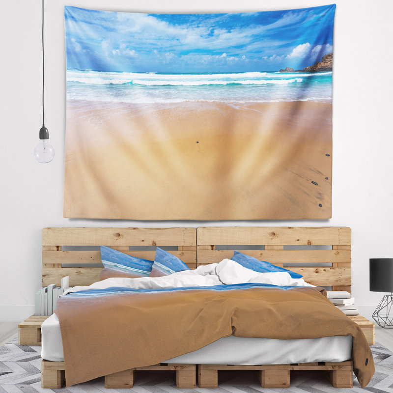 Tapisserie pacifique de plage pacifique mer atlantique mer, H 32 po x l 39 po