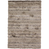 Hand Loomed Modern Area Rug in Tan/Ivory/Taupe