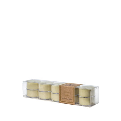 Verbena Basil Scented Tealight Candle with Plastic Holder