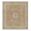 Rug & Kilim’S Aubusson Style Rug In Light Gold And Cream With Floral Medallion