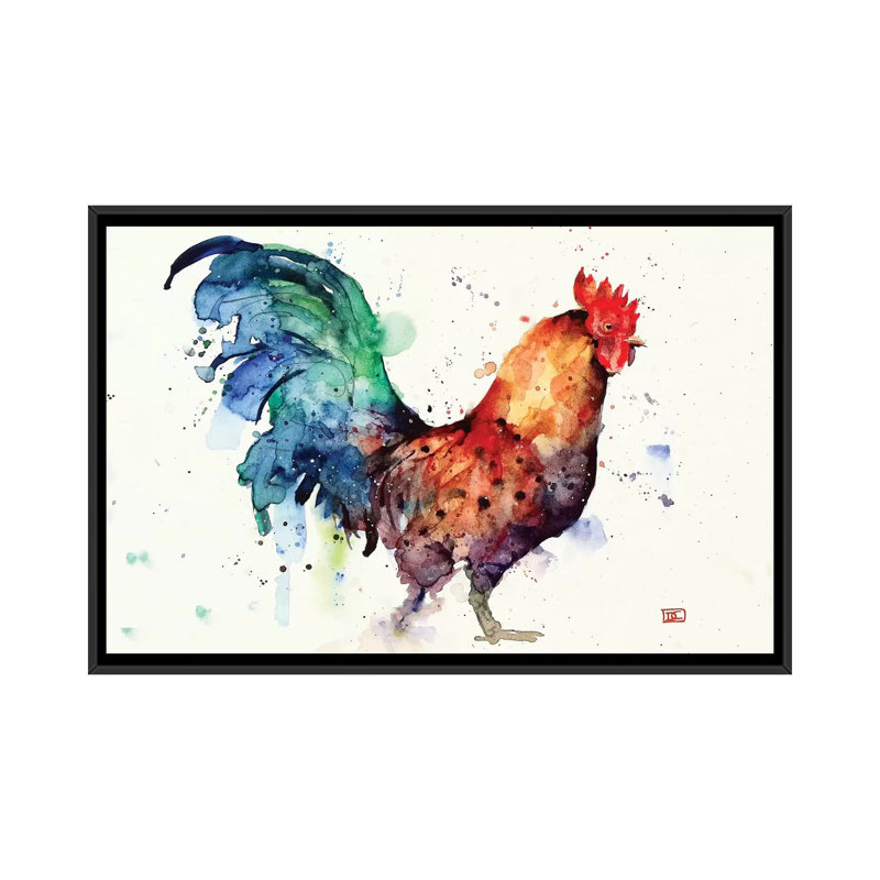« gallo » par dean crouser,, reproduction d’impression sur toile tendue, H 18 po x l 26 po x P 1,5 po, Toile encadrée noire