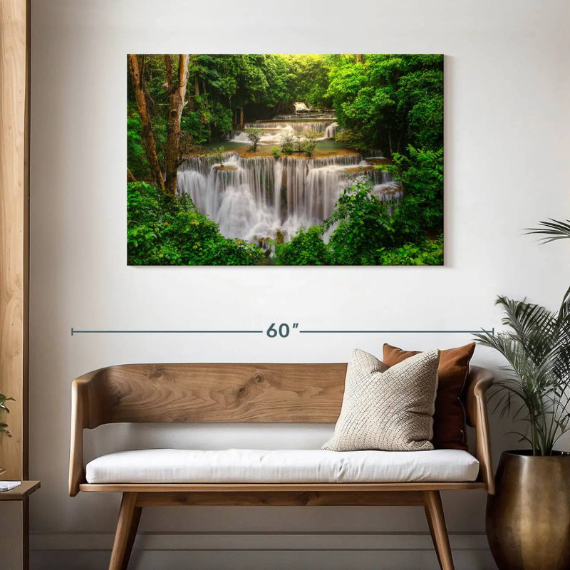 Alvord éblouissante cascade Huai Mae Khamin, H 30 po x l 45 po