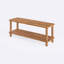 Austin Modern Solid Wood Rectangular Coffee Table with Storage Shelf – Sleek & Versatile-1140440516