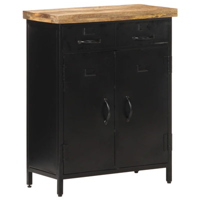 Sideboard 23.6" x 11.8" x 29.9" Rough Mango Wood by 17 Stories