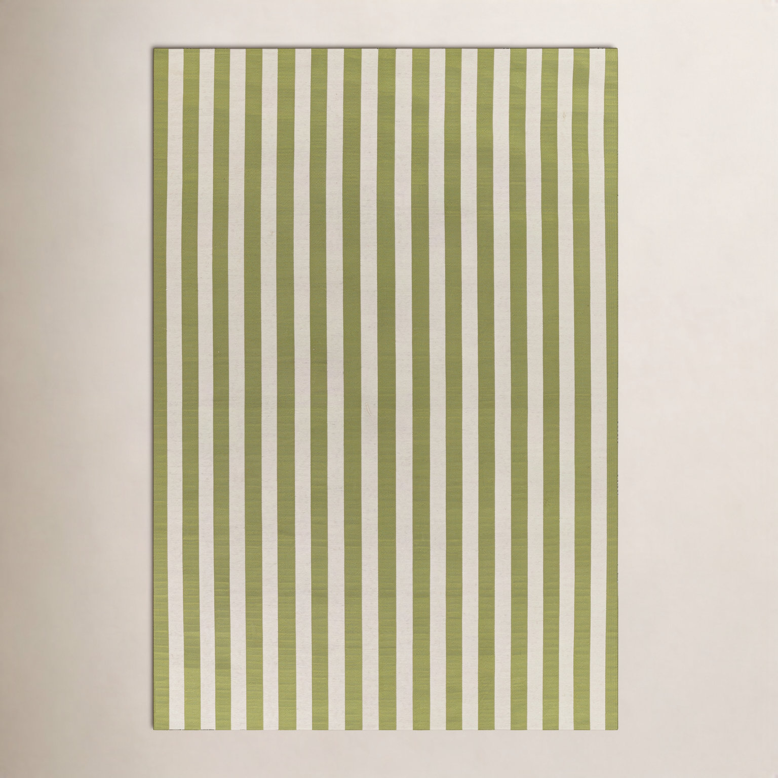 Holloway Green Striped Outdoor Rug, 3'7" X 5'7"