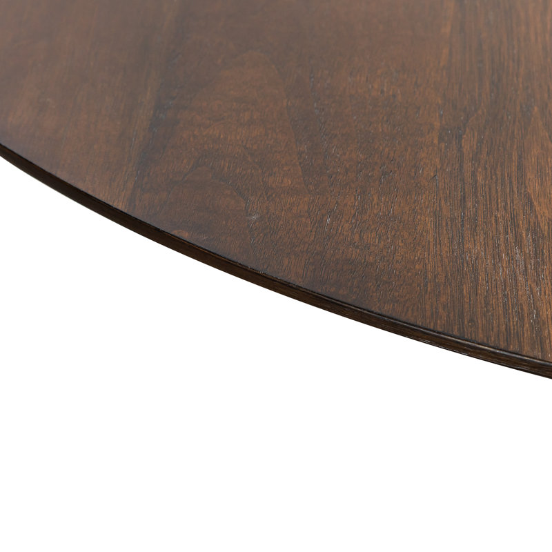 Table de salle à manger en bois massif, Noyer, H 30 po x L 52 po x l 52 po