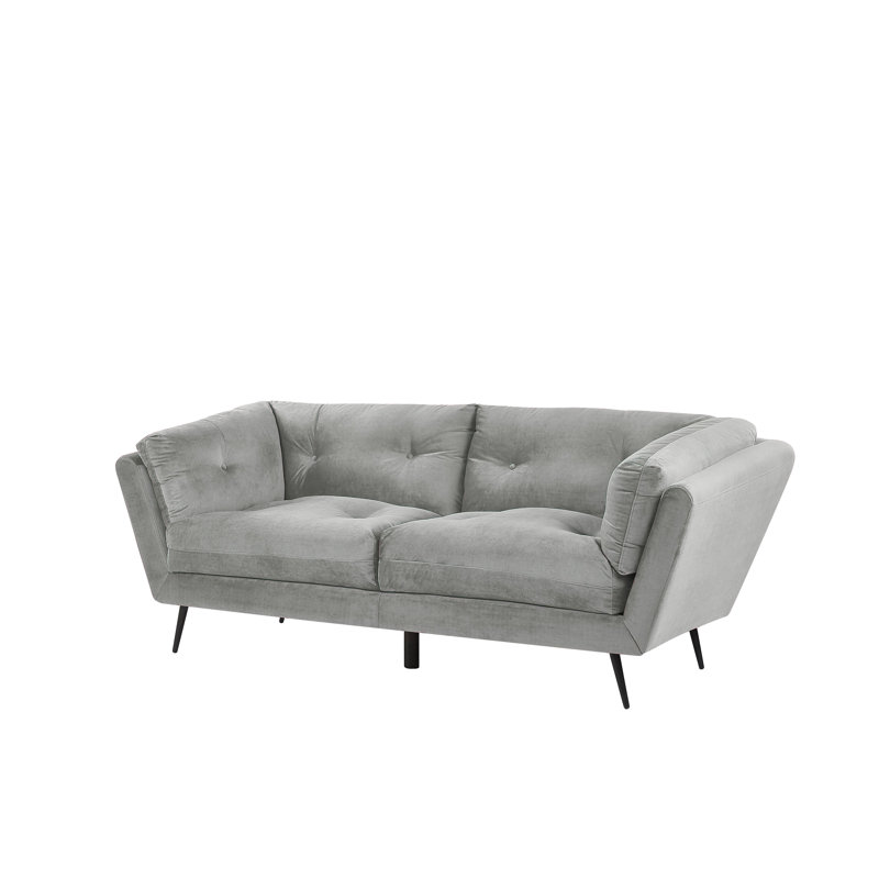 Bertram Velvet Sofa, Grey