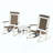 Outdoor Rocking Chairs Set Of 3, Durable HDPE Patio Oversized Rockers For Adults, Wicker Rocking Chair With 380Lbs Support, Weather-Resistant