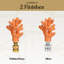 Faiteau de lampe corail moyen Royal Designs, Inc., orange, base argent poli-120866710-120866711