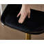 Bar Stools Velvet Modern Chic Swivel Upholstered Counter Stools with Hollow Backrest for Home-401899888