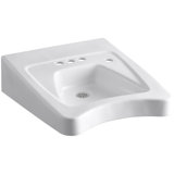 Morningside™ Ceramic 20" Wall Mount Bathroom Sink with Overflow