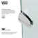 Gemini 40" W x 40" D x 73" H Hinged Frameless Shower Enclosure with 3/8  Clear Glass