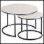 Ensemble de 2 tables gigognes rondes