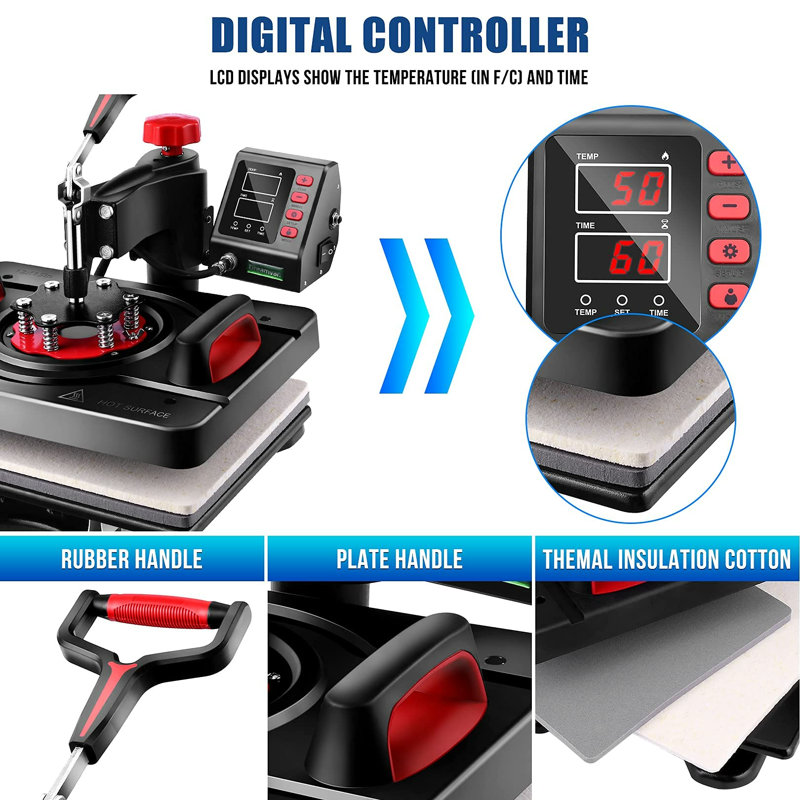 8 in 1 Professional Heat Press Machine