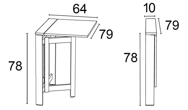 Ebern Designs Loralyn 79cm Rectangular Folding Table