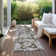 Ivany Machine Washable Stain Resistant Floral Indoor/Outdoor Rug 