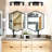 Bathroom Lighting Fixtures: 3-Light Bathroom Vanity Light Over Mirror with Clear Glass Shade, Wall Lamp for Mirror-86851455-97526034