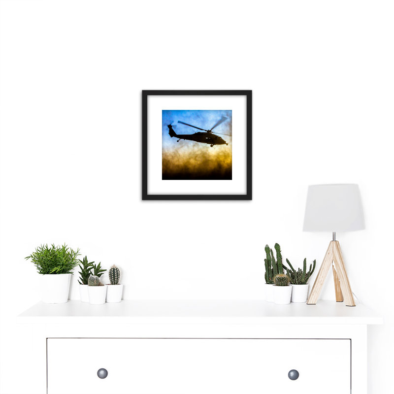 Military USA Navy Helicopter MH-60S Seahawk Photo - Single Picture Frame Print