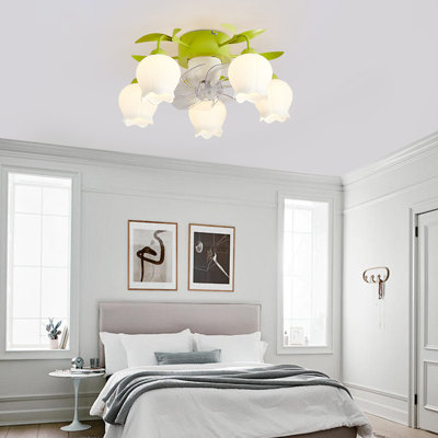 Ventilateur de plafond 11,8 po avec lumière Kaphers