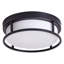 Plafonnier encastré rond 2 lumières Arath