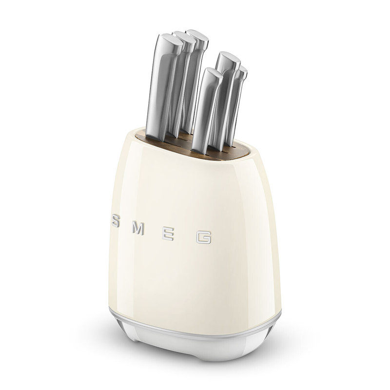 Ensemble de porte-couteaux Smeg, Crème, crème