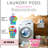 3-in-1 W Home Laundry Pods, 32 Count Box, High Efficiency (HE), Fabric Softener With Rose Extracts