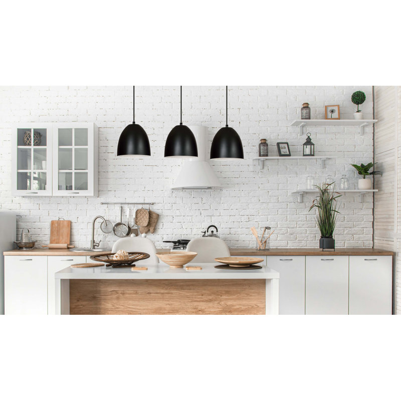 Murphy 3 - Light Pendant, Black/White