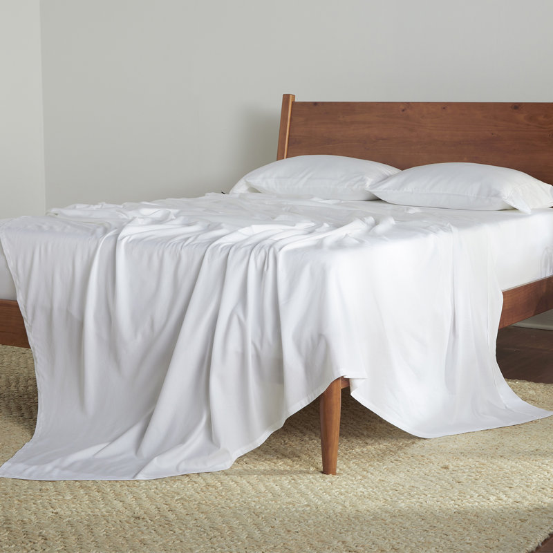 Ensemble de draps en coton Bedgear, Blanc, Grand